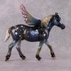 &quot;Baharat&quot; OOAK Night Sky Deco Winged Pebble Draft By Guest Artist Mindy Berg