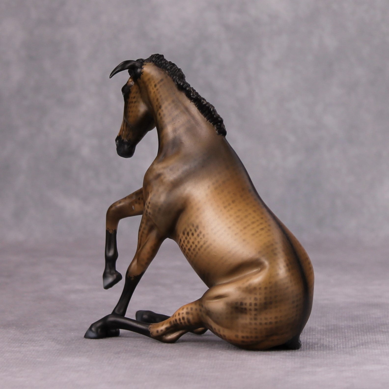 Forgotten OOAK Custom Deco Sitting Pebble Mule By Julie Keim MM24 MHP Auction