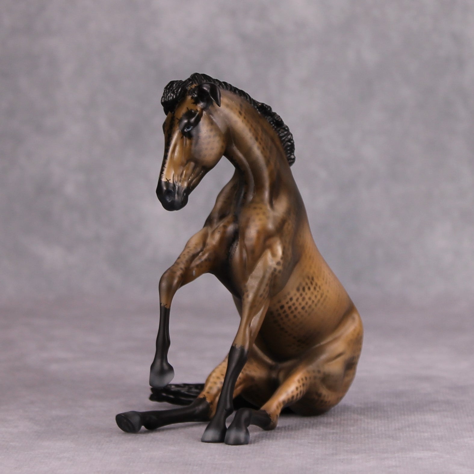 Forgotten OOAK Custom Deco Sitting Pebble Mule By Julie Keim MM24 MHP Auction