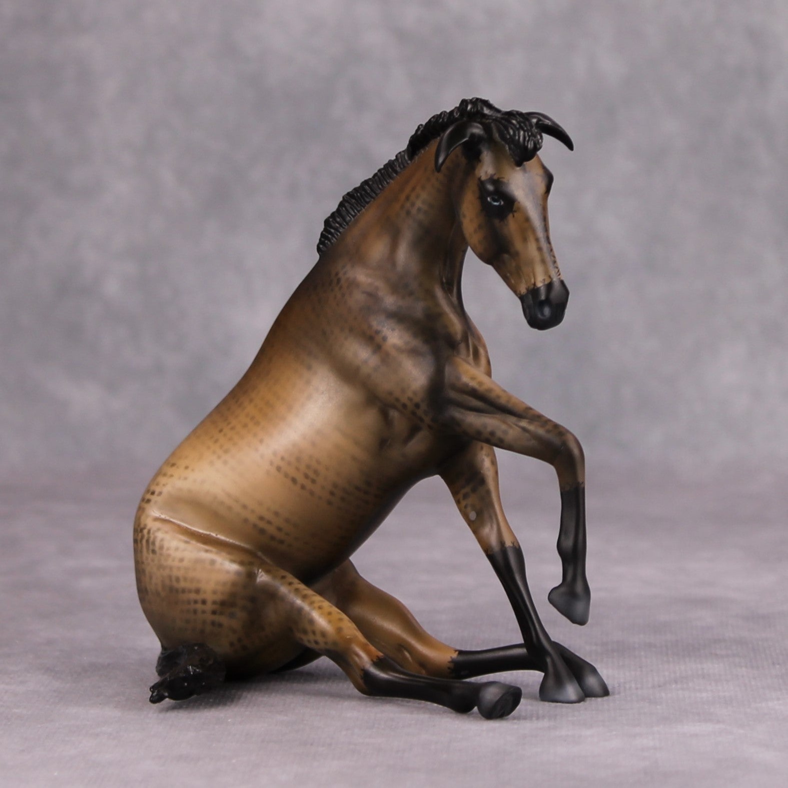 Forgotten OOAK Custom Deco Sitting Pebble Mule By Julie Keim MM24 MHP Auction