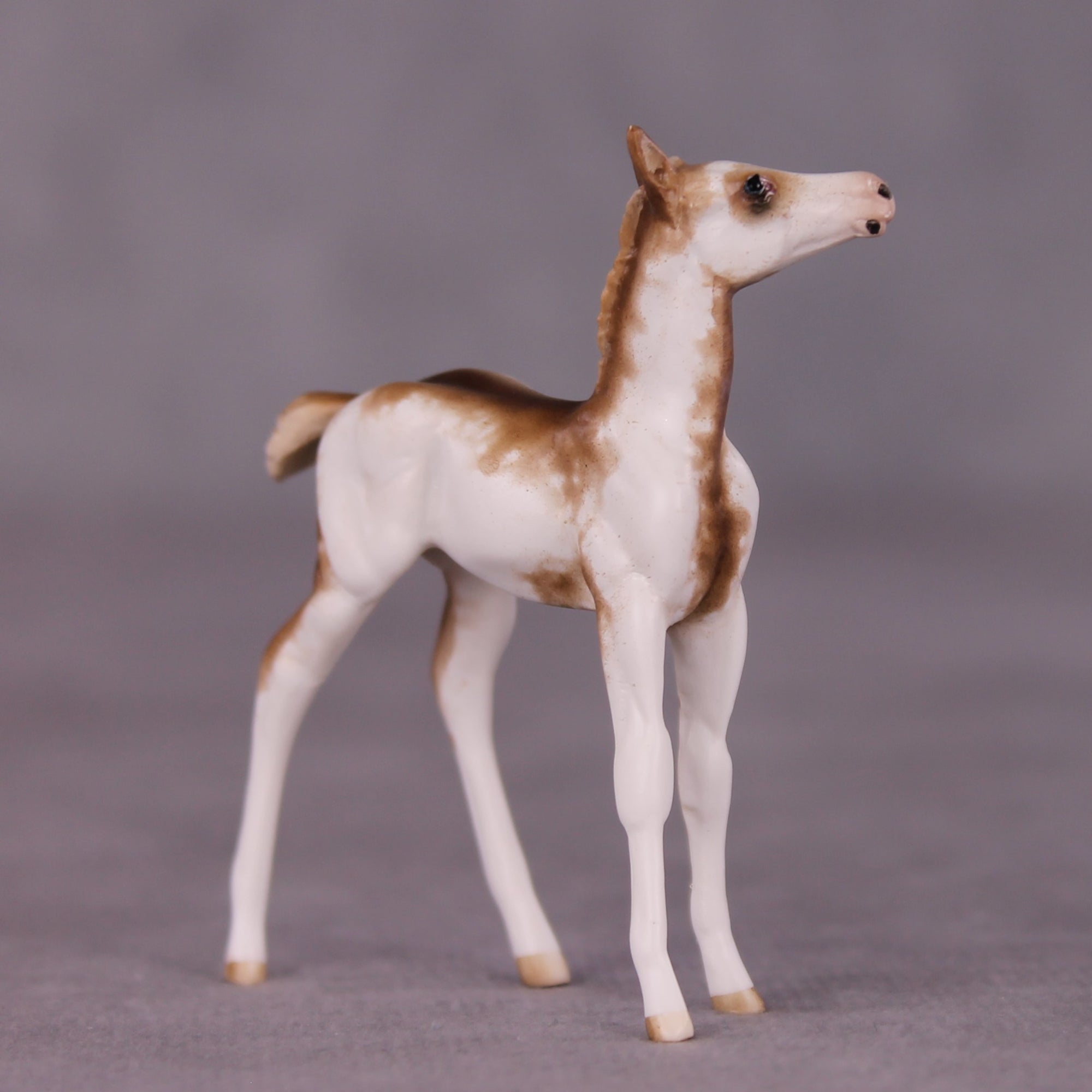 "Vermillion &amp; Poppy" OOAK Foal &amp; Stock Horse Chip Set by Sheryl Leisure - MileStones Series