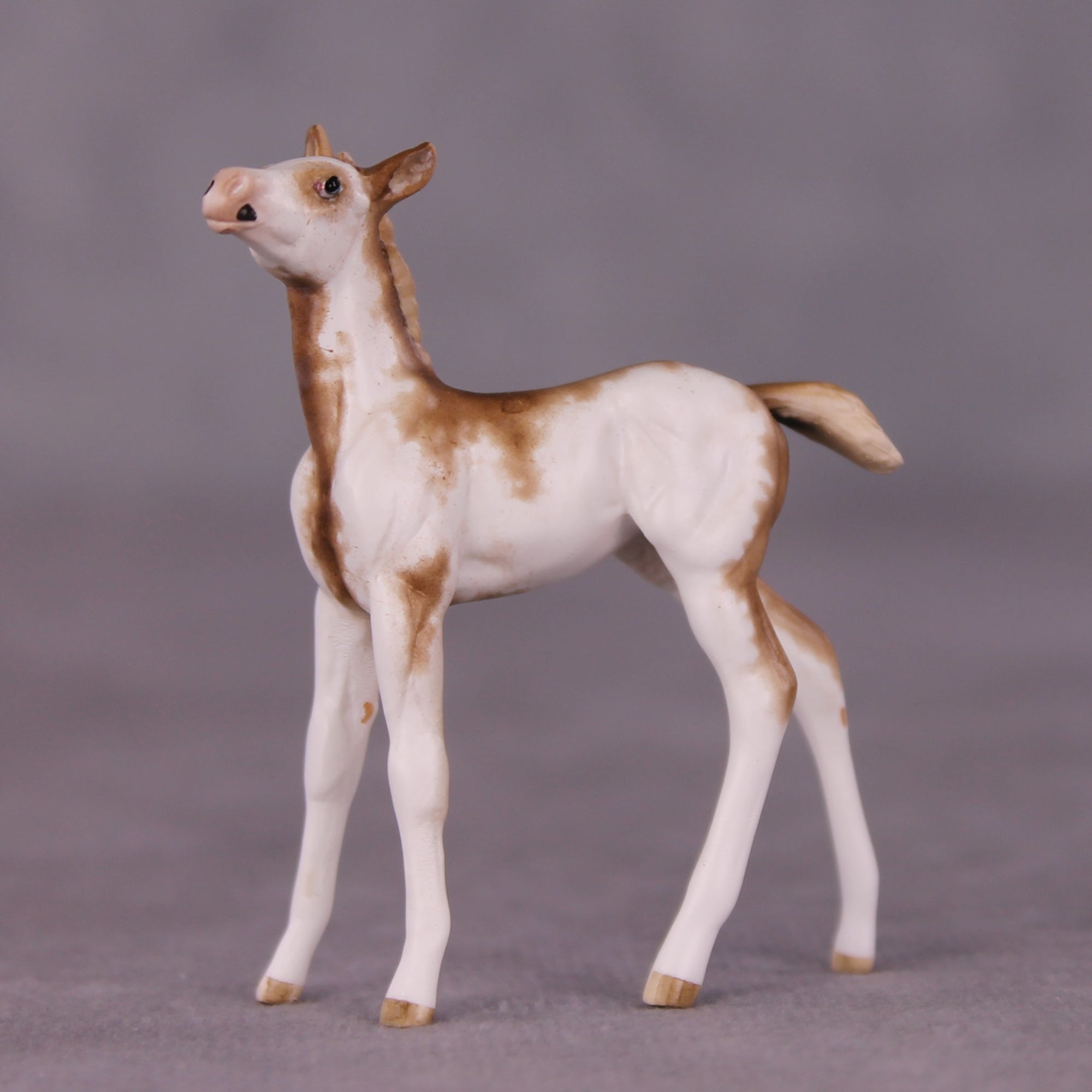 "Vermillion &amp; Poppy" OOAK Foal &amp; Stock Horse Chip Set by Sheryl Leisure - MileStones Series