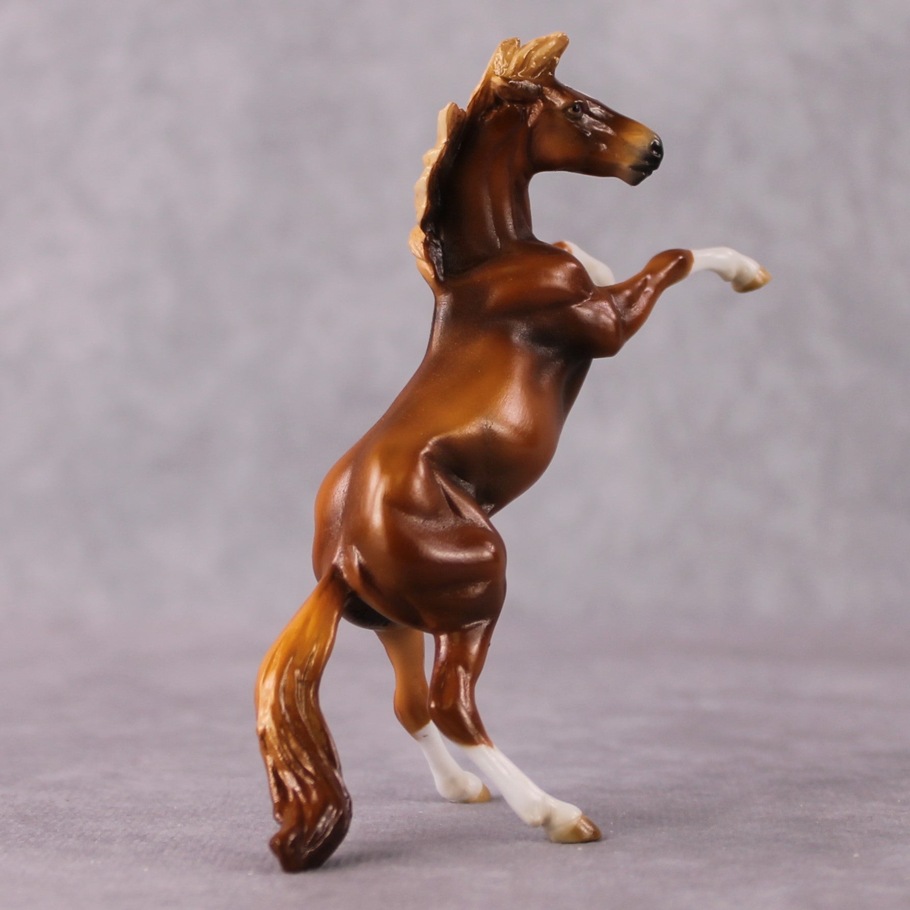 "Cardamom" OOAK Chestnut W/ Socks Rearing Chip By Guest Artist Mindy Berg