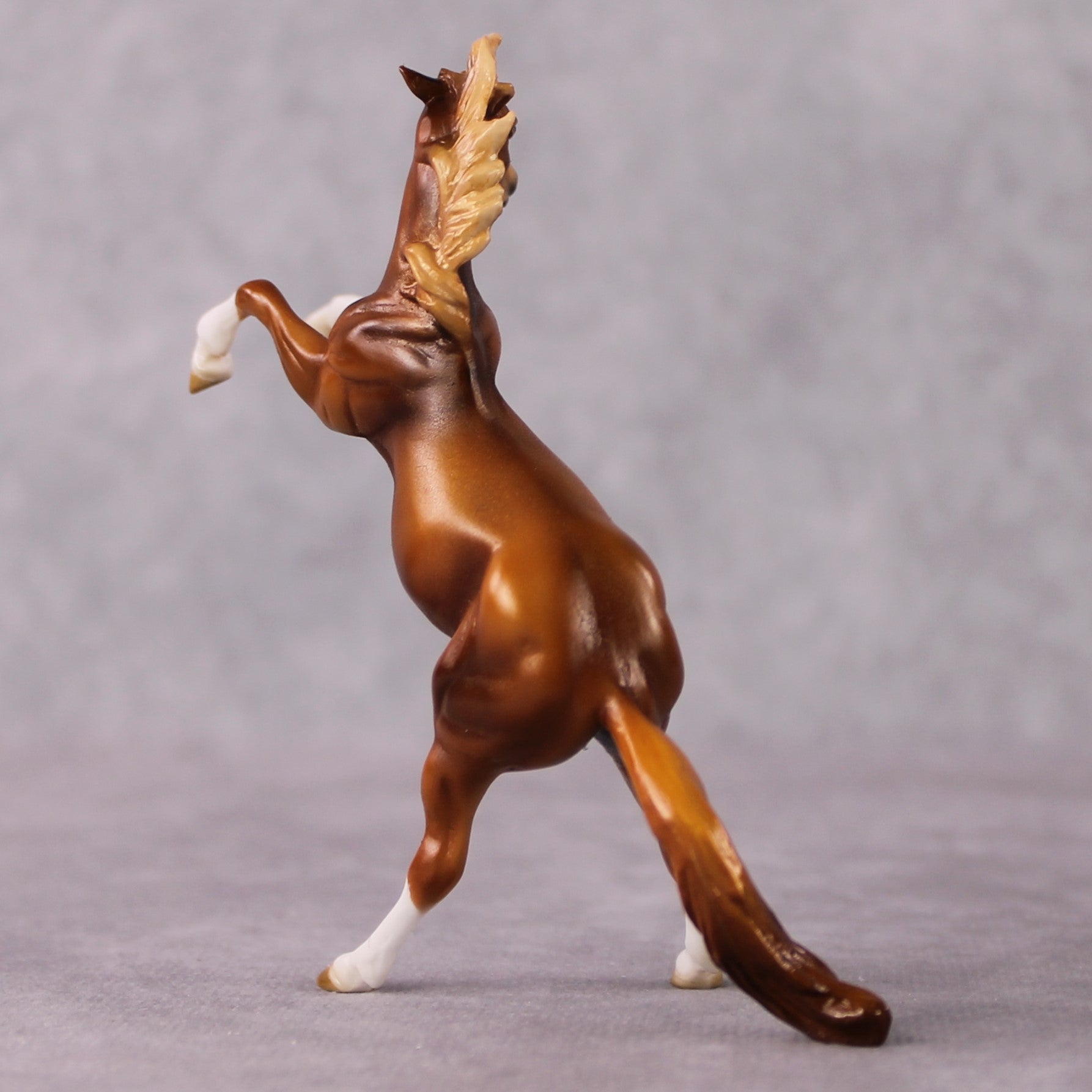 "Cardamom" OOAK Chestnut W/ Socks Rearing Chip By Guest Artist Mindy Berg