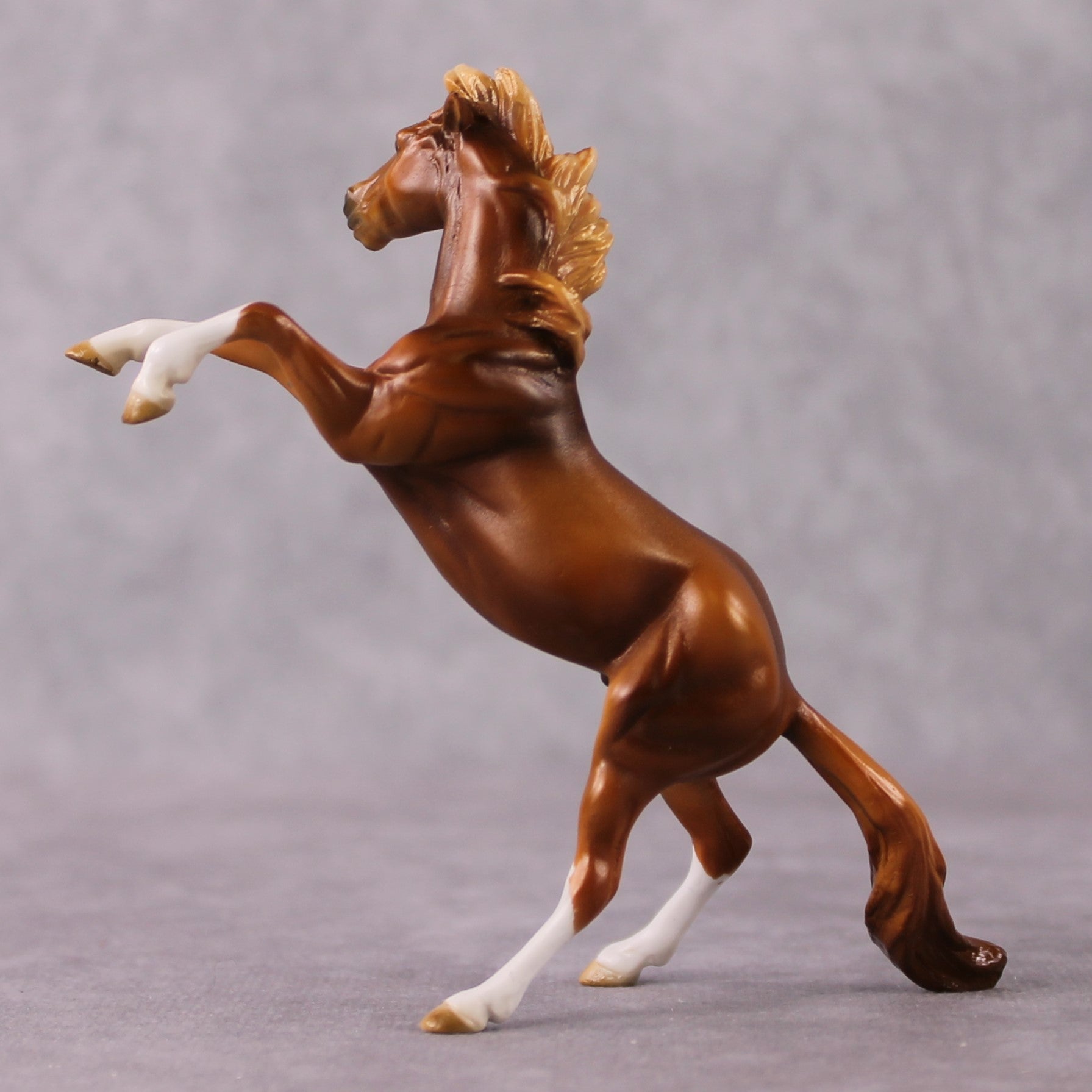 "Cardamom" OOAK Chestnut W/ Socks Rearing Chip By Guest Artist Mindy Berg