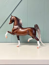 Java OOAK Dappled Liver Chestnut Custom Saddlebred By Caroline Boydston - Best Offer 5/21/24