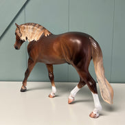 Berkner OOAK Dappled Liver Chestnut Custom Irish Draught By Caroline Boydston - Best Offer 5/21/24