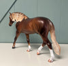 Berkner OOAK Dappled Liver Chestnut Custom Irish Draught By Caroline Boydston - Best Offer 5/21/24