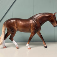 Berkner OOAK Dappled Liver Chestnut Custom Irish Draught By Caroline Boydston - Best Offer 5/21/24