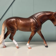 Berkner OOAK Dappled Liver Chestnut Custom Irish Draught By Caroline Boydston - Best Offer 5/21/24