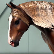 Berkner OOAK Dappled Liver Chestnut Custom Irish Draught By Caroline Boydston - Best Offer 5/21/24