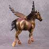 &quot;Chai&quot; OOAK Golden Iridescent Deco Custom Winged Pebble Draft By Guest Artist Mindy Berg