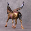 &quot;Chai&quot; OOAK Golden Iridescent Deco Custom Winged Pebble Draft By Guest Artist Mindy Berg