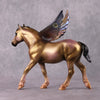 &quot;Chai&quot; OOAK Golden Iridescent Deco Custom Winged Pebble Draft By Guest Artist Mindy Berg