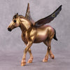 &quot;Chai&quot; OOAK Golden Iridescent Deco Custom Winged Pebble Draft By Guest Artist Mindy Berg