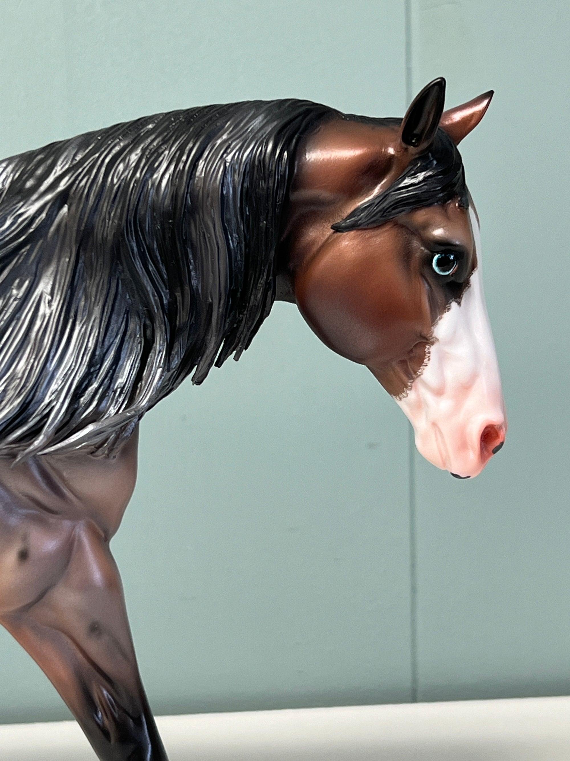 Crete OOAK Bay Roan Custom Running Stock Horse By Caroline Boydston - Best Offer 5/21/24