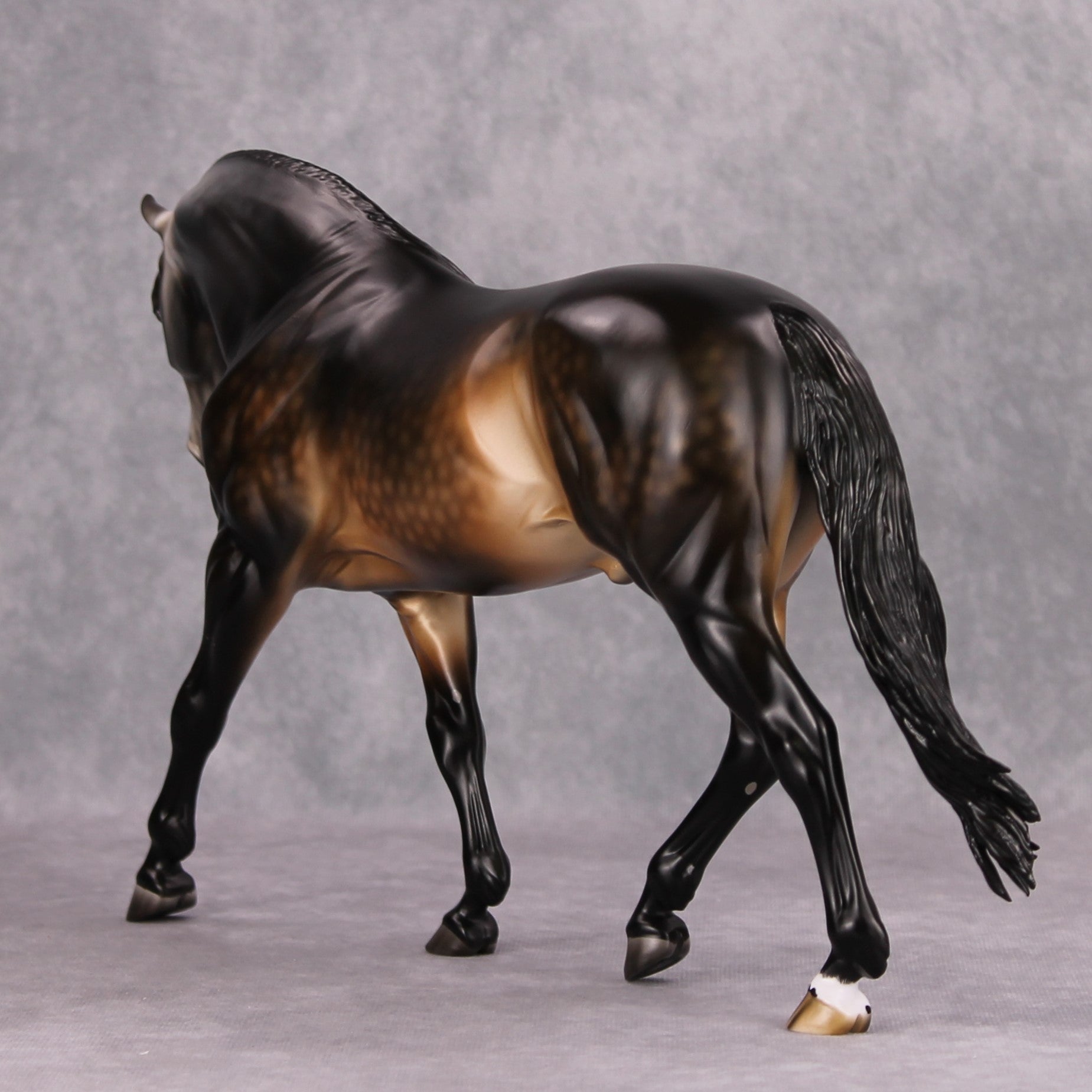 Ademius OOAK Sooty Buckskin Going Grey Custom Irish Draught By Ashley Palmer - Best Offer 10/29/24