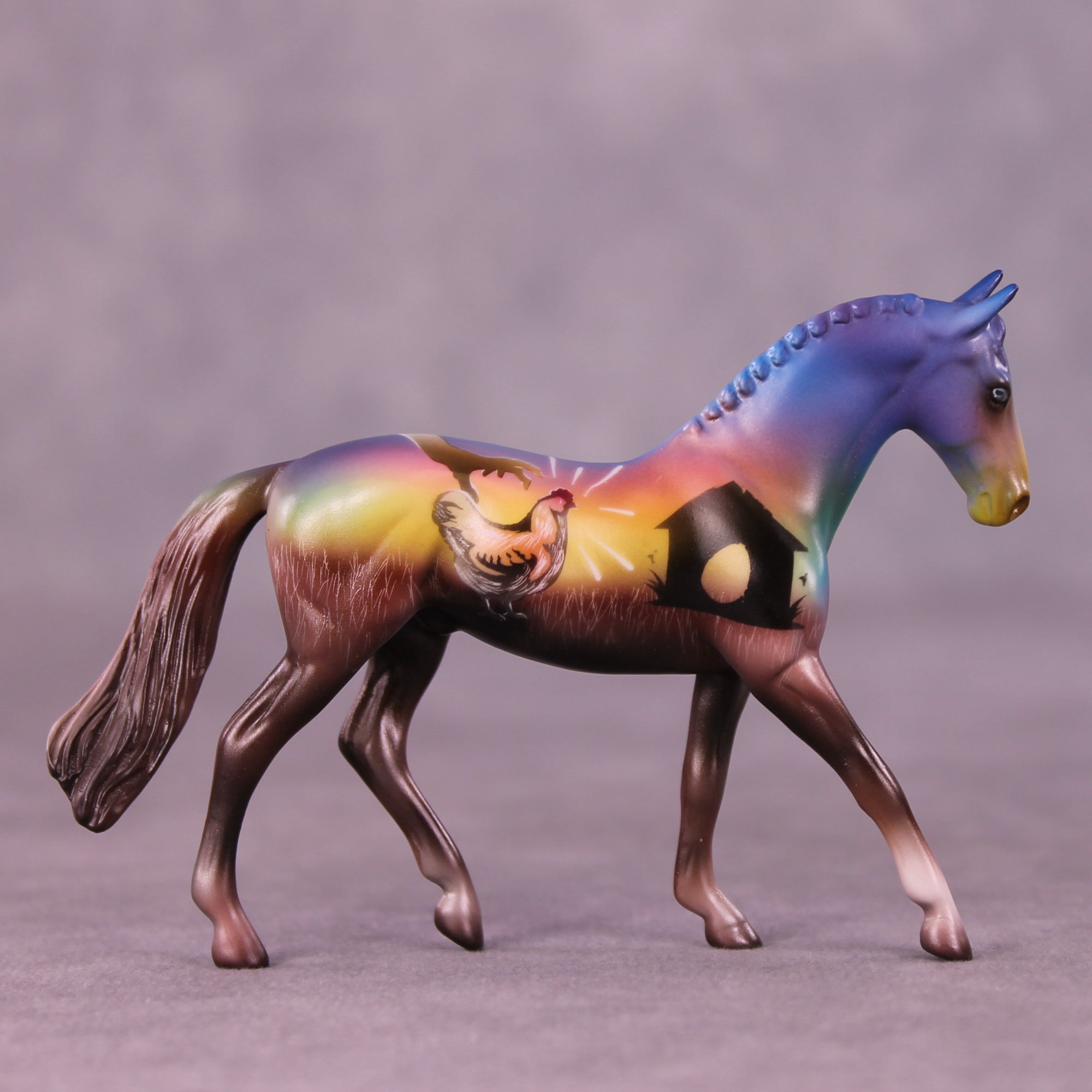 The Hen That Laid Golden Eggs NO FINISH CHANGE OOAK Chip Warmblood by Kike (Enrique) Duarte LHS25