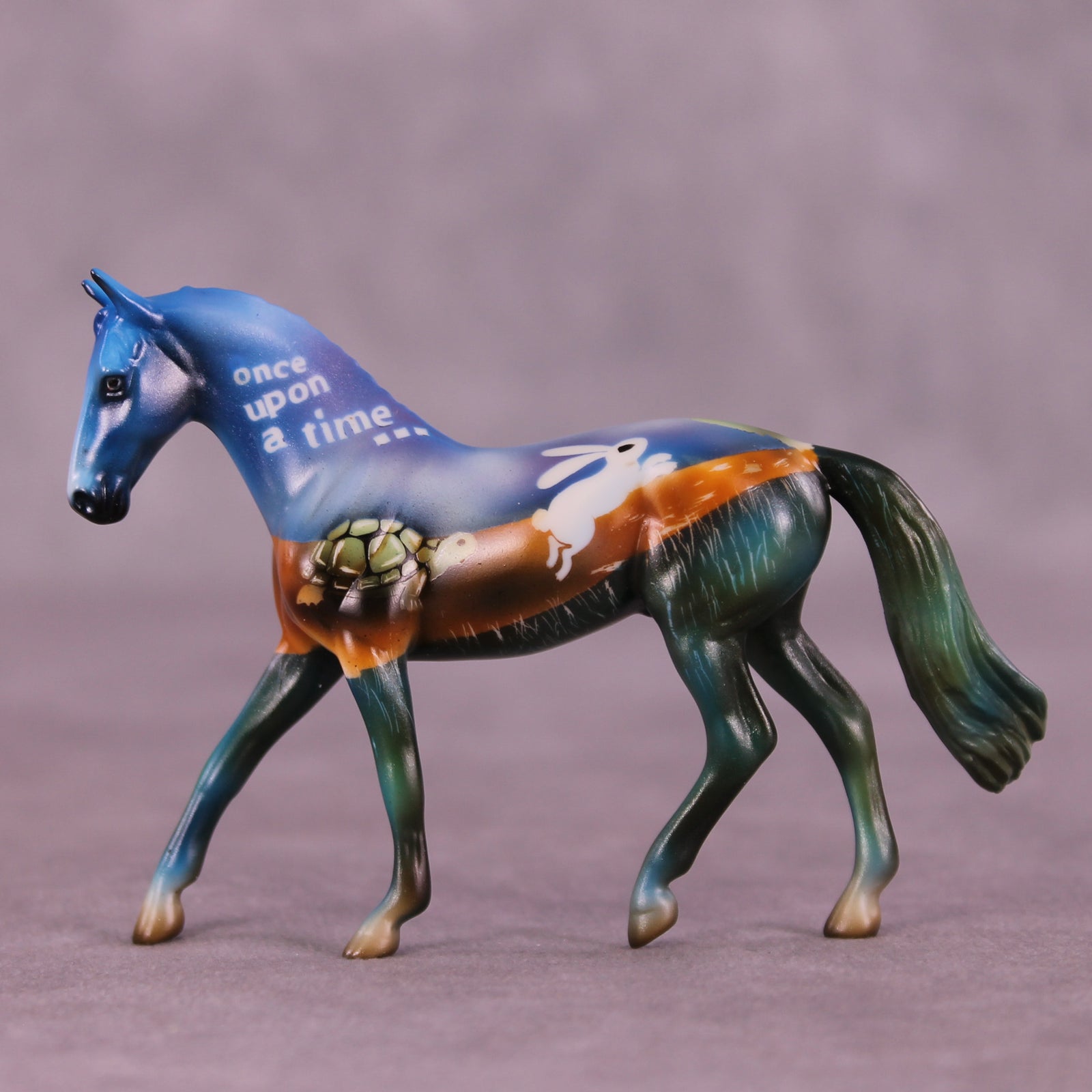 The Tortoise and The Hare OOAK Chip Warmblood by Kike (Enrique) Duarte LHS25