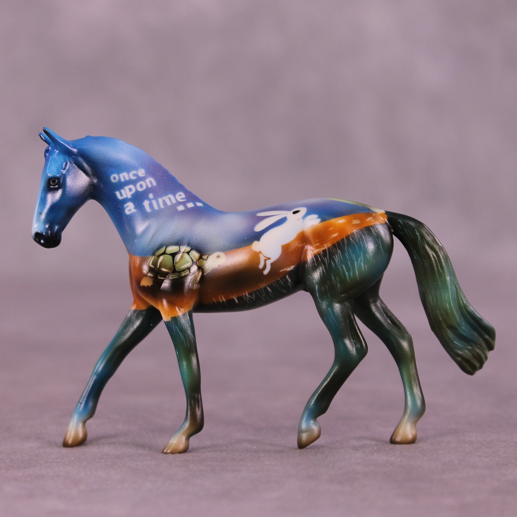 The Tortoise and The Hare OOAK Chip Warmblood by Kike (Enrique) Duarte LHS25