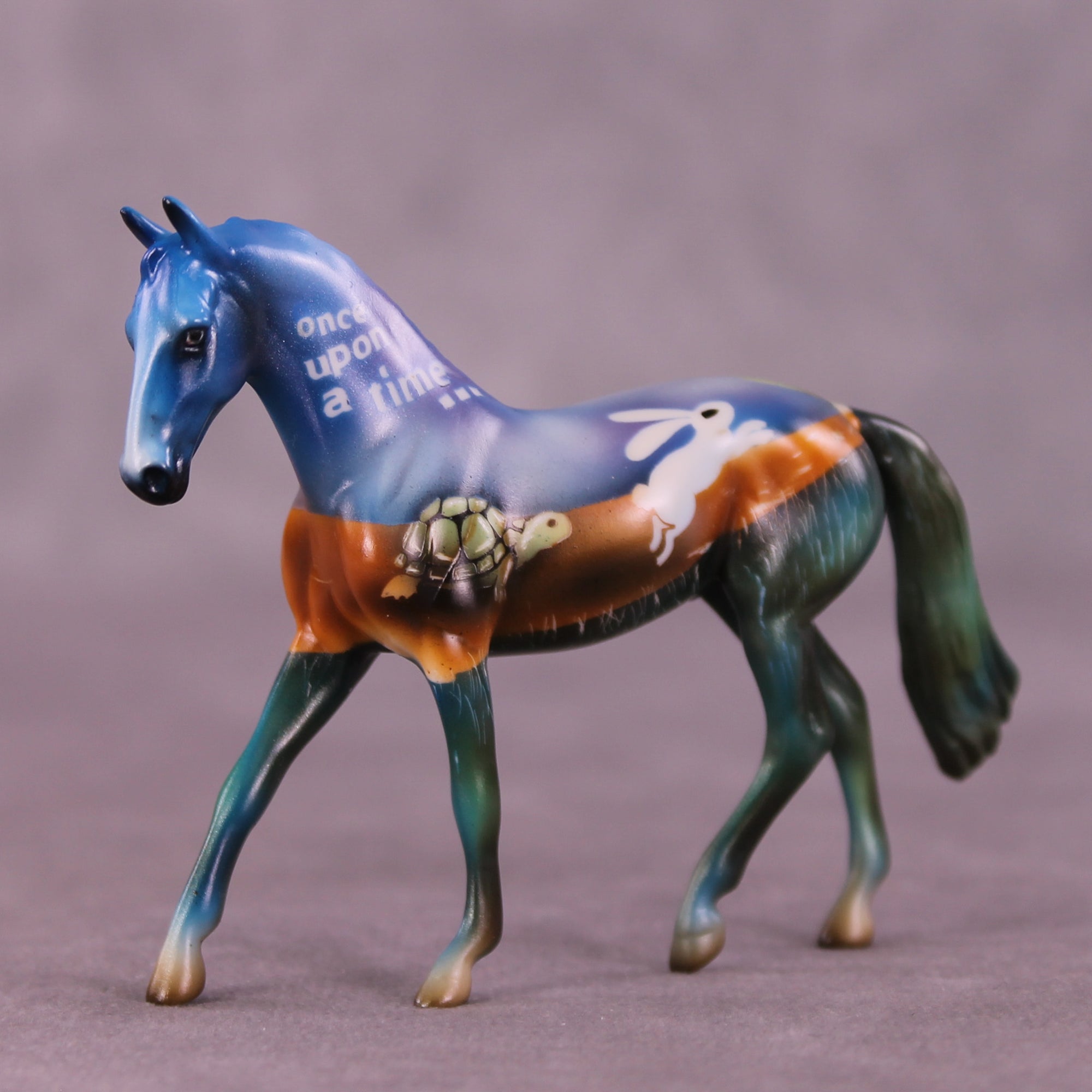 The Tortoise and The Hare OOAK Chip Warmblood by Kike (Enrique) Duarte LHS25