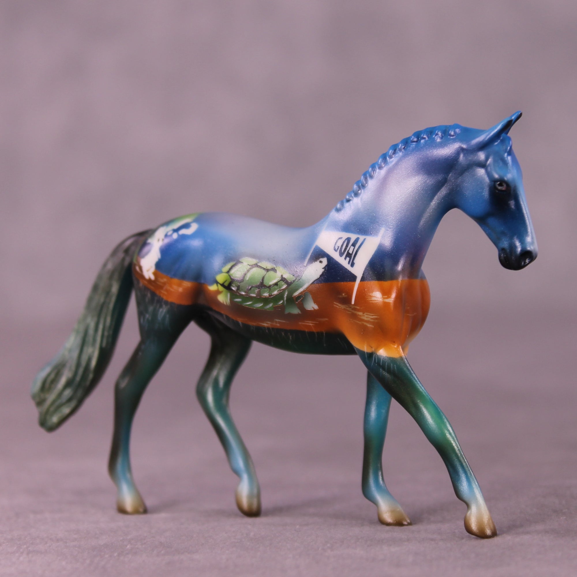 The Tortoise and The Hare OOAK Chip Warmblood by Kike (Enrique) Duarte LHS25