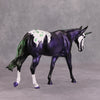 Radioactive OOAK Deco Purple/Green Unicorn Pebble Mule By Kenzie Williamson SS1024