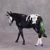 Radioactive OOAK Deco Purple/Green Unicorn Pebble Mule By Kenzie Williamson SS1024