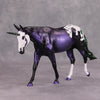 Radioactive OOAK Deco Purple/Green Unicorn Pebble Mule By Kenzie Williamson SS1024