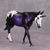 Radioactive OOAK Deco Purple/Green Unicorn Pebble Mule By Kenzie Williamson SS1024