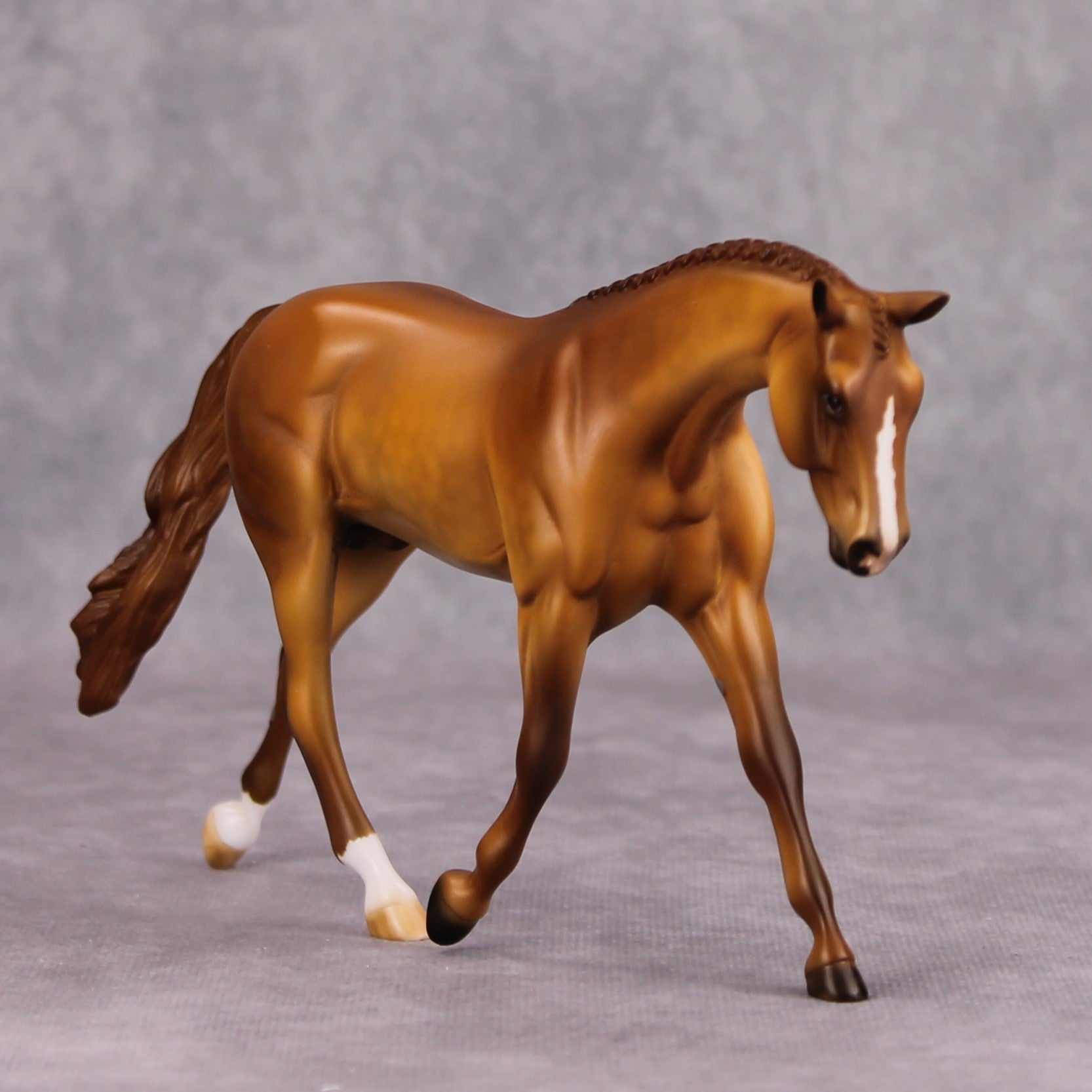 Westie OOAK Dappled Chestnut Pebble Warmblood By Julie Keim MM24