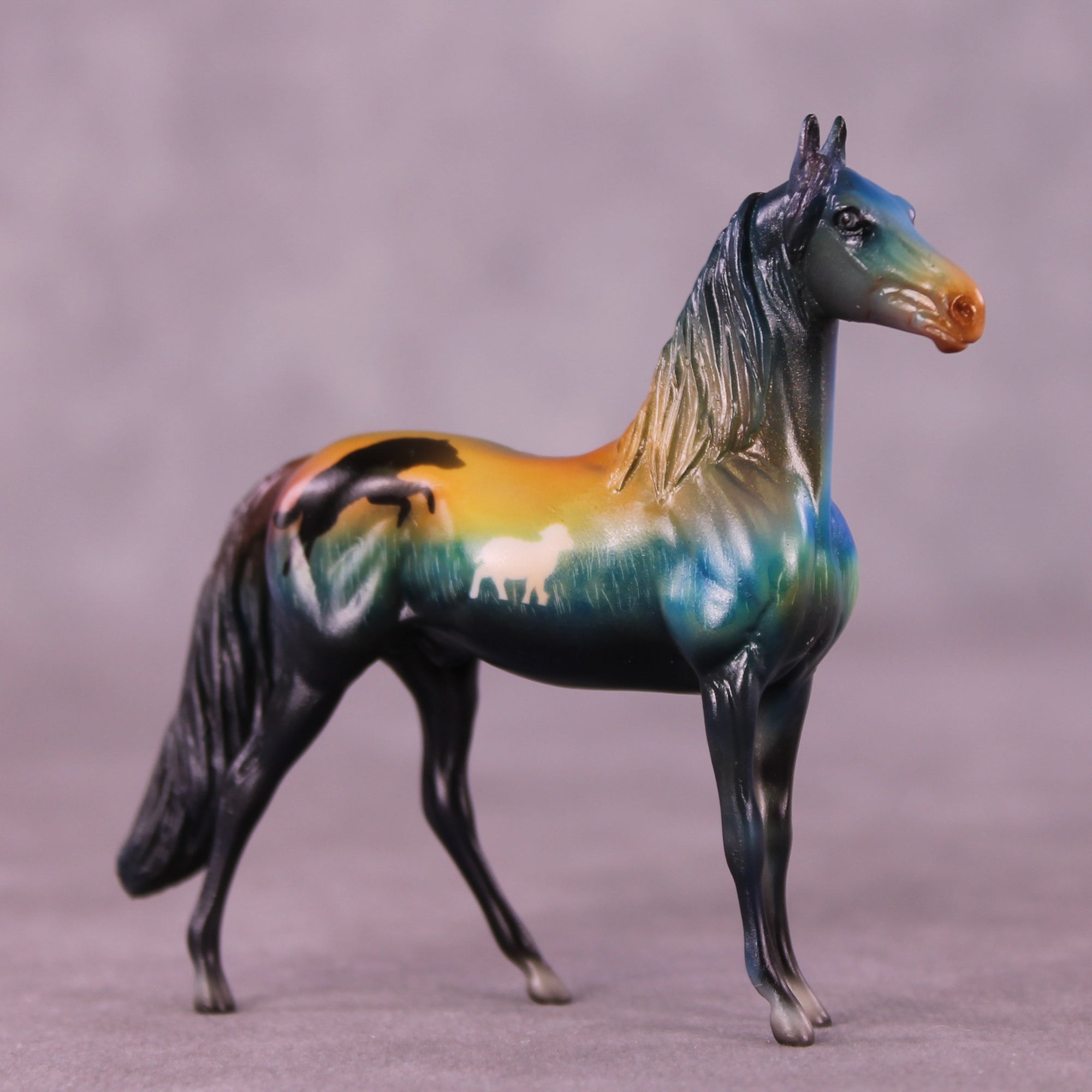 The Boy Who Cried Wolf NO FINISH CHANGE OOAK Chip Morgan by Kike (Enrique) Duarte LHS25