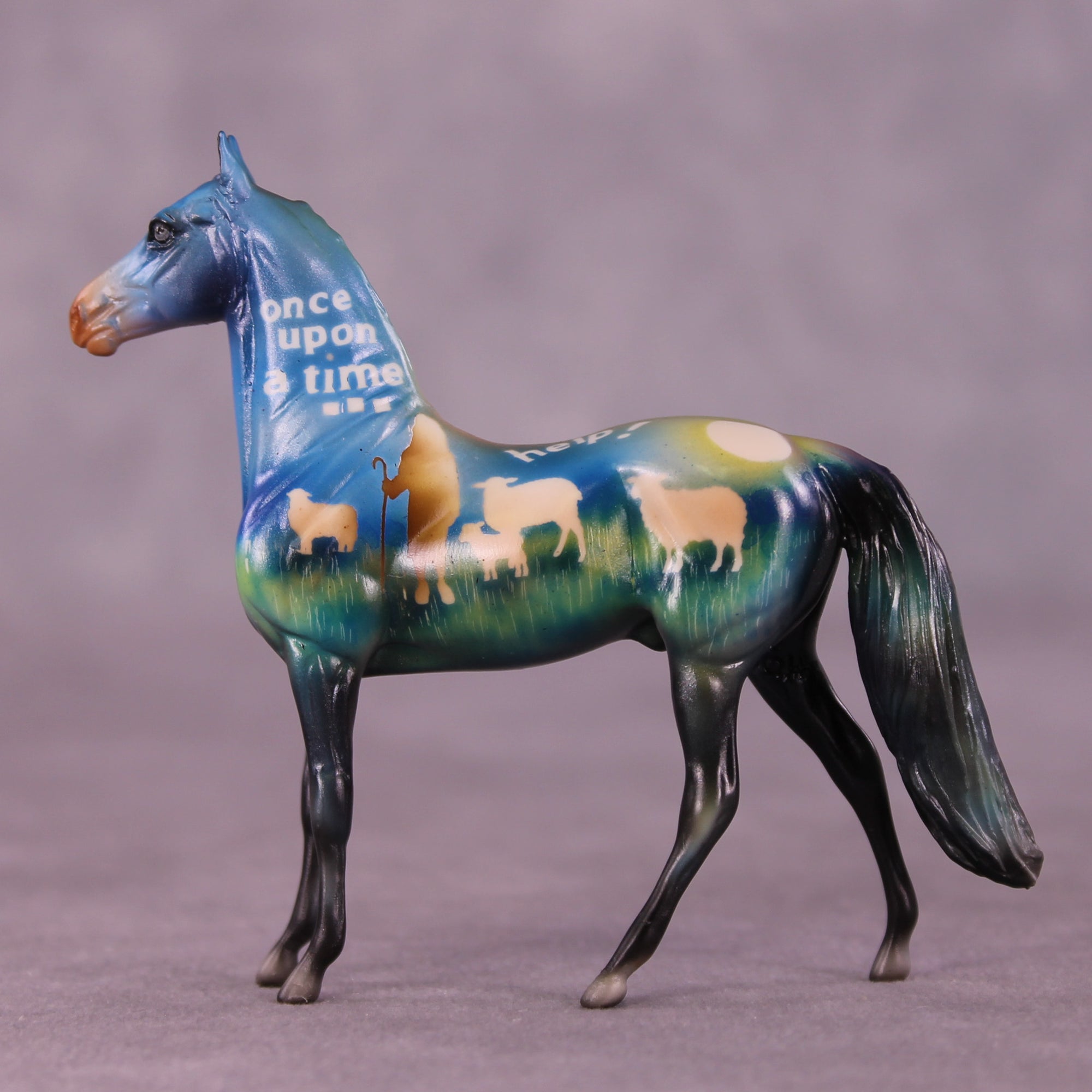 The Boy Who Cried Wolf NO FINISH CHANGE OOAK Chip Morgan by Kike (Enrique) Duarte LHS25