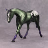 PREVIEW LISTING ONLY Shenanigan OOAK Deco Purple Green Appy Pebble Warmblood By Jamie Adamson MM24