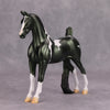 PREVIEW LISTING ONLY Bad Faith OOAK Deco Green Tobiano Pinto Pebble Saddlebred By Jamie Adamson