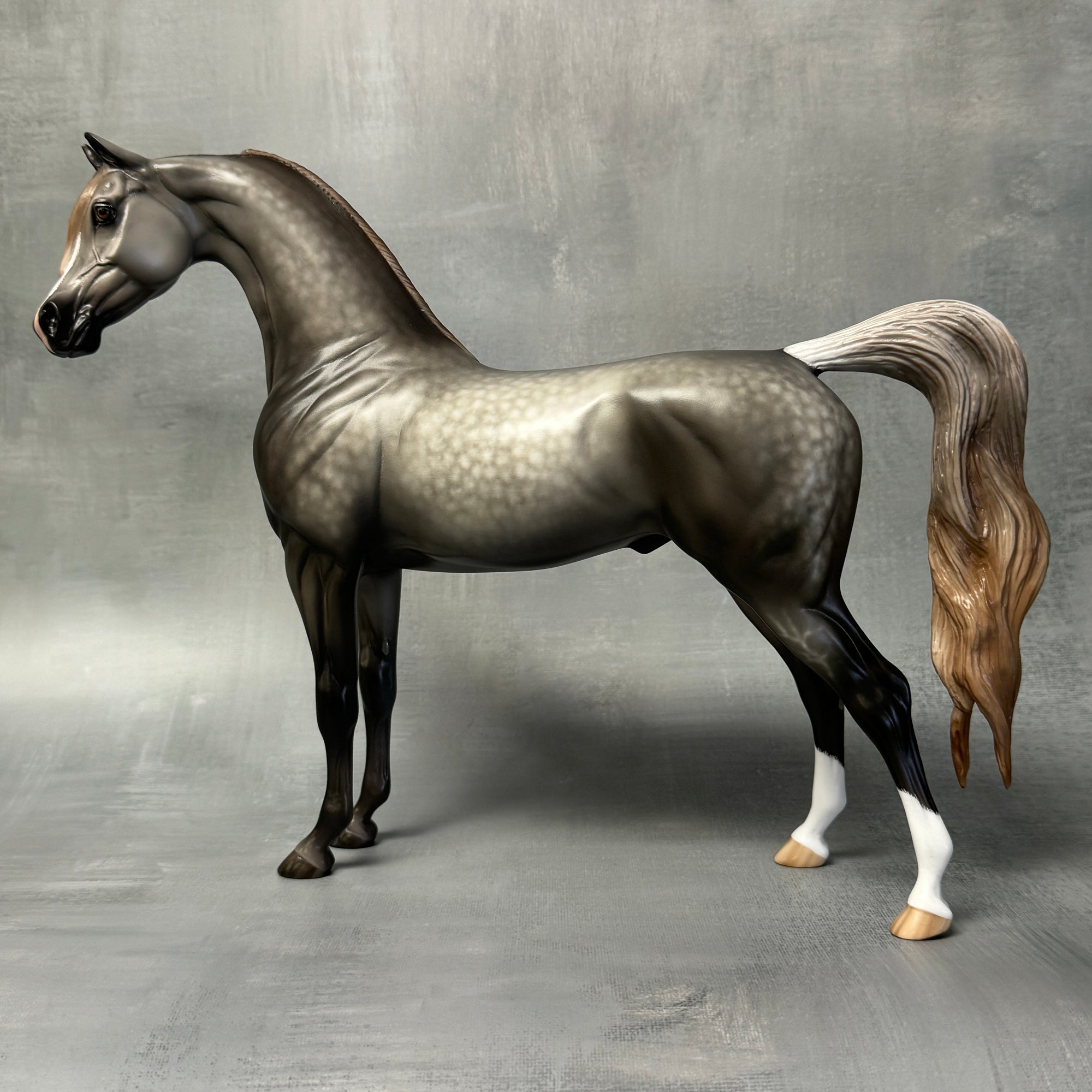 Silver Summit OOAK Dappled Mulberry Grey Custom Arabian Stallion By Sheryl Leisure Best Offers 8/27/24