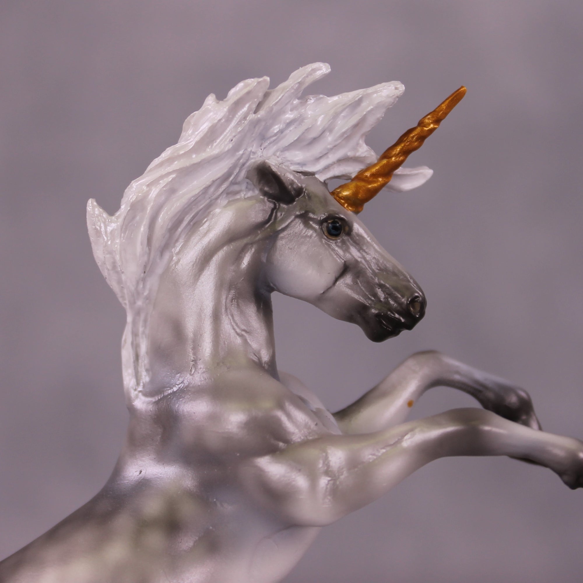 Medieval OOAK EFCM Chip Rearing Horse By Kristen Cermele July GemStones Series