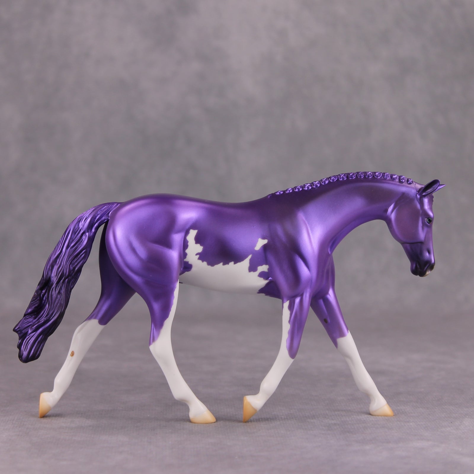 Shady OOAK Deco Purple Overo Pebble Warmblood By Jamie Adamson MM24