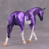 PREVIEW LISTING ONLY Shady OOAK Deco Purple Overo Pebble Warmblood By Jamie Adamson MM24