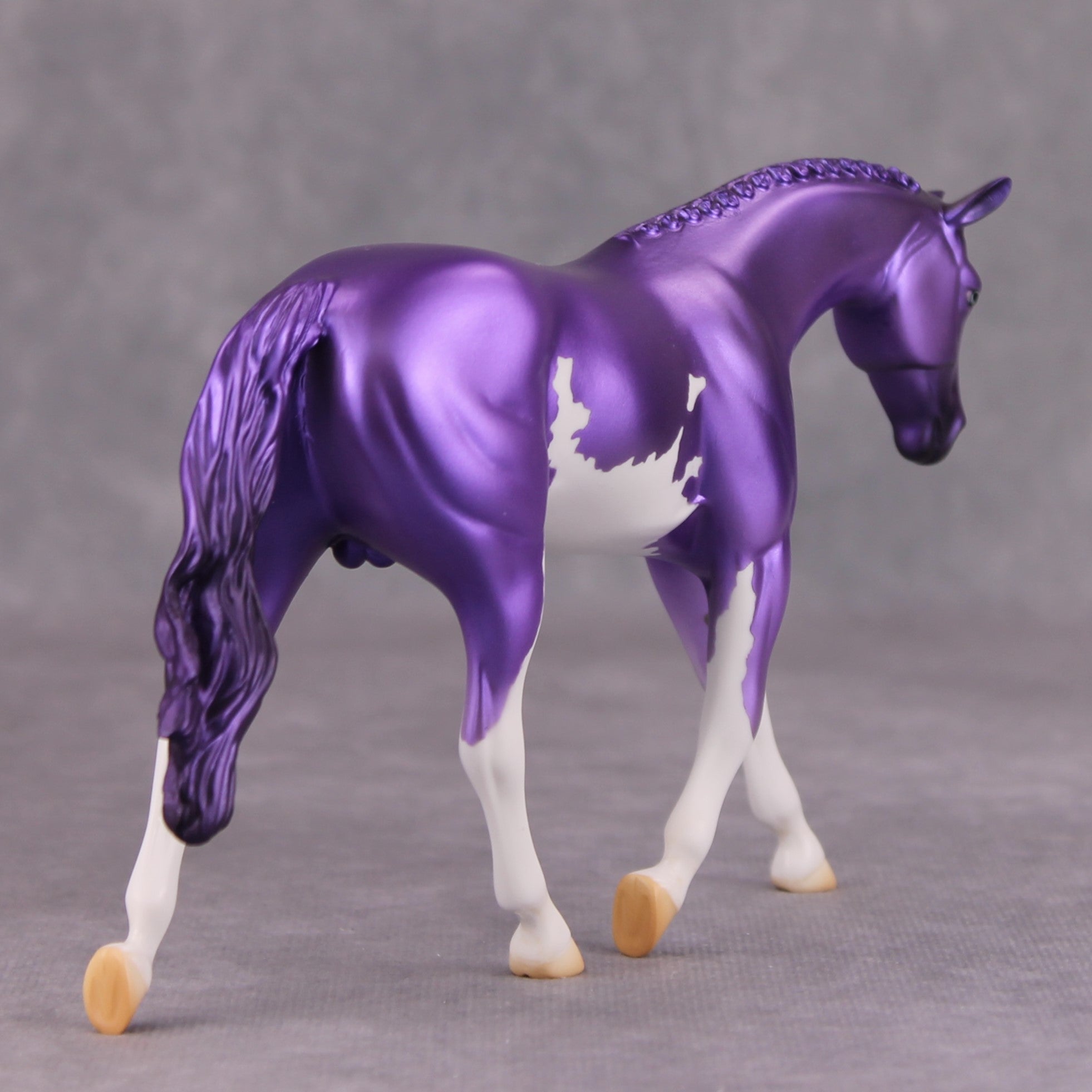 Shady OOAK Deco Purple Overo Pebble Warmblood By Jamie Adamson MM24
