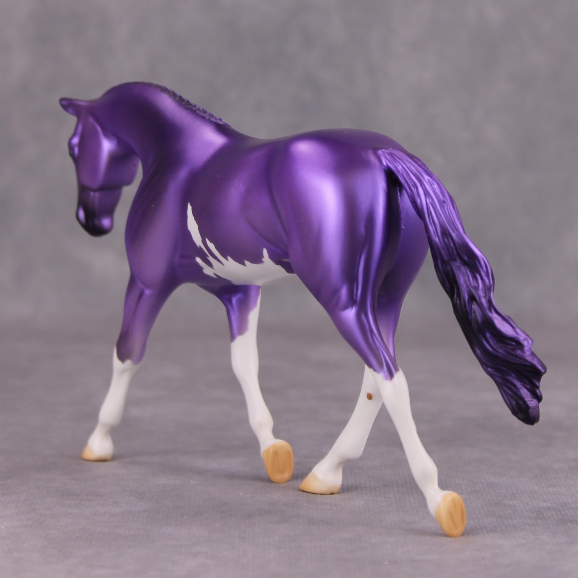 Shady OOAK Deco Purple Overo Pebble Warmblood By Jamie Adamson MM24