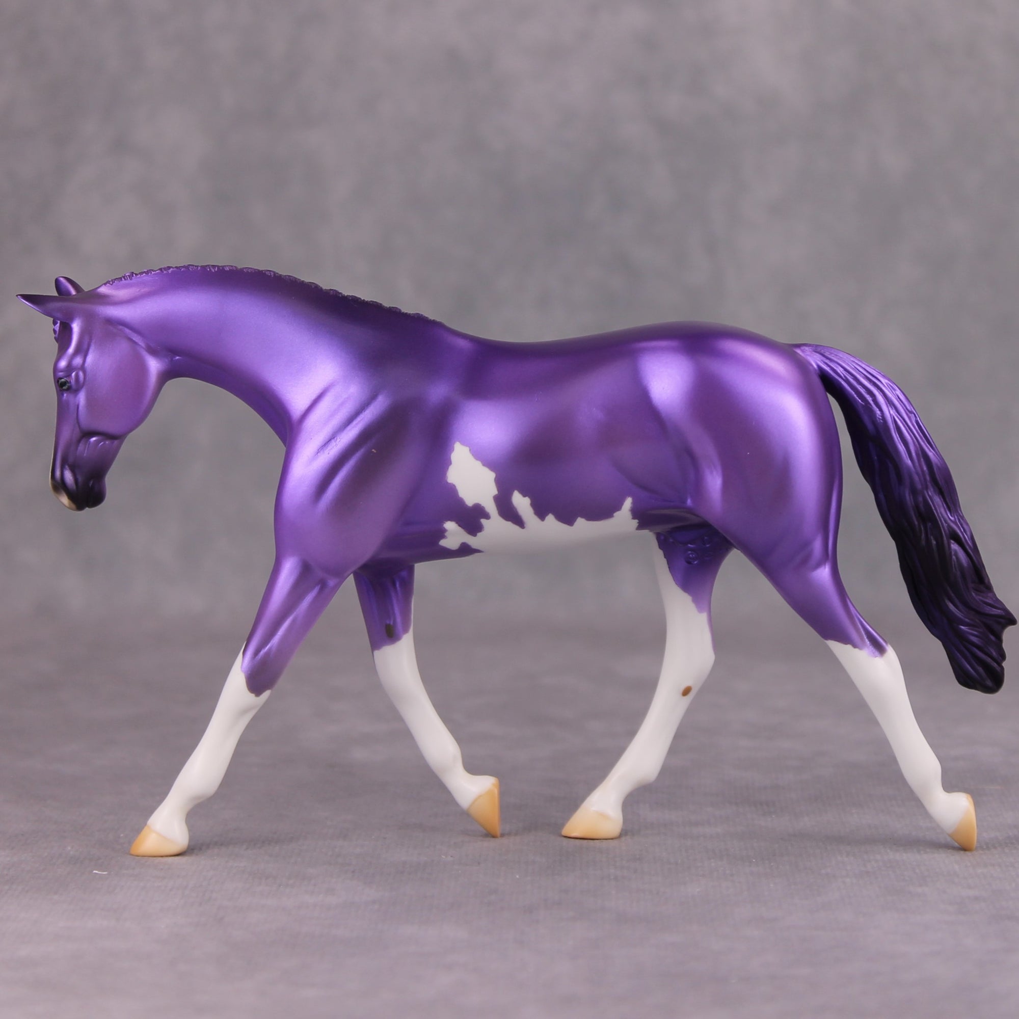 Shady OOAK Deco Purple Overo Pebble Warmblood By Jamie Adamson MM24