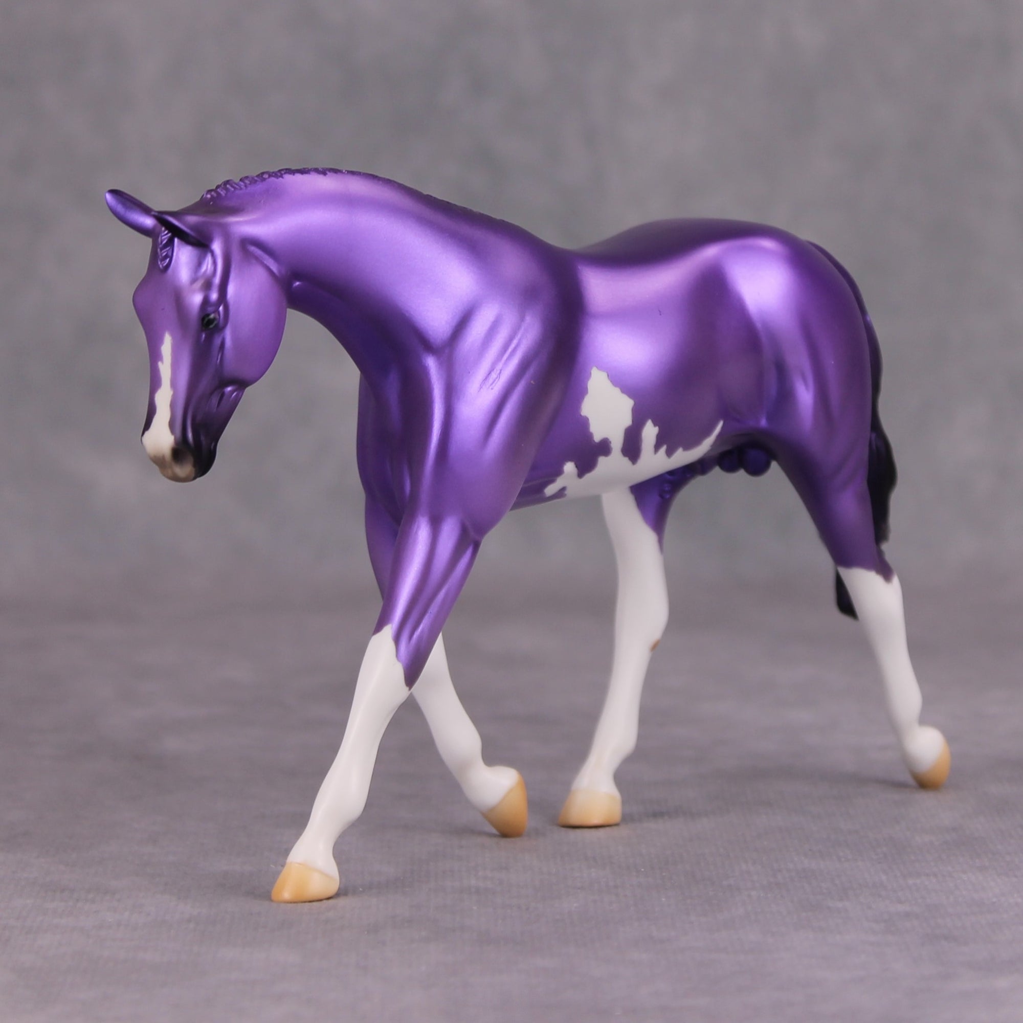 Shady OOAK Deco Purple Overo Pebble Warmblood By Jamie Adamson MM24