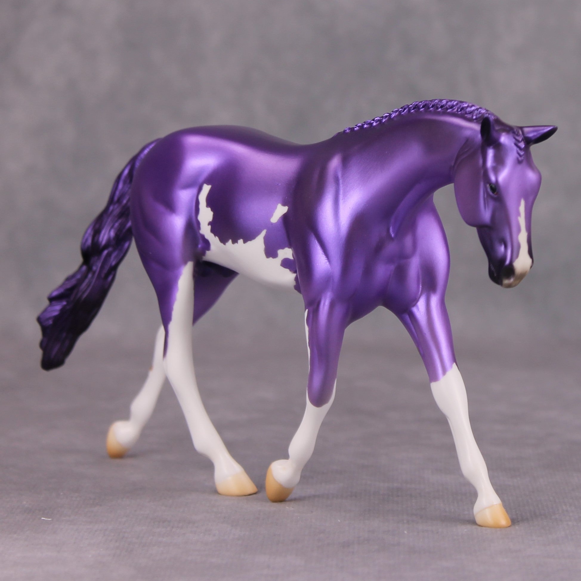Shady OOAK Deco Purple Overo Pebble Warmblood By Jamie Adamson MM24
