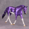 PREVIEW LISTING ONLY Shady OOAK Deco Purple Overo Pebble Warmblood By Jamie Adamson MM24