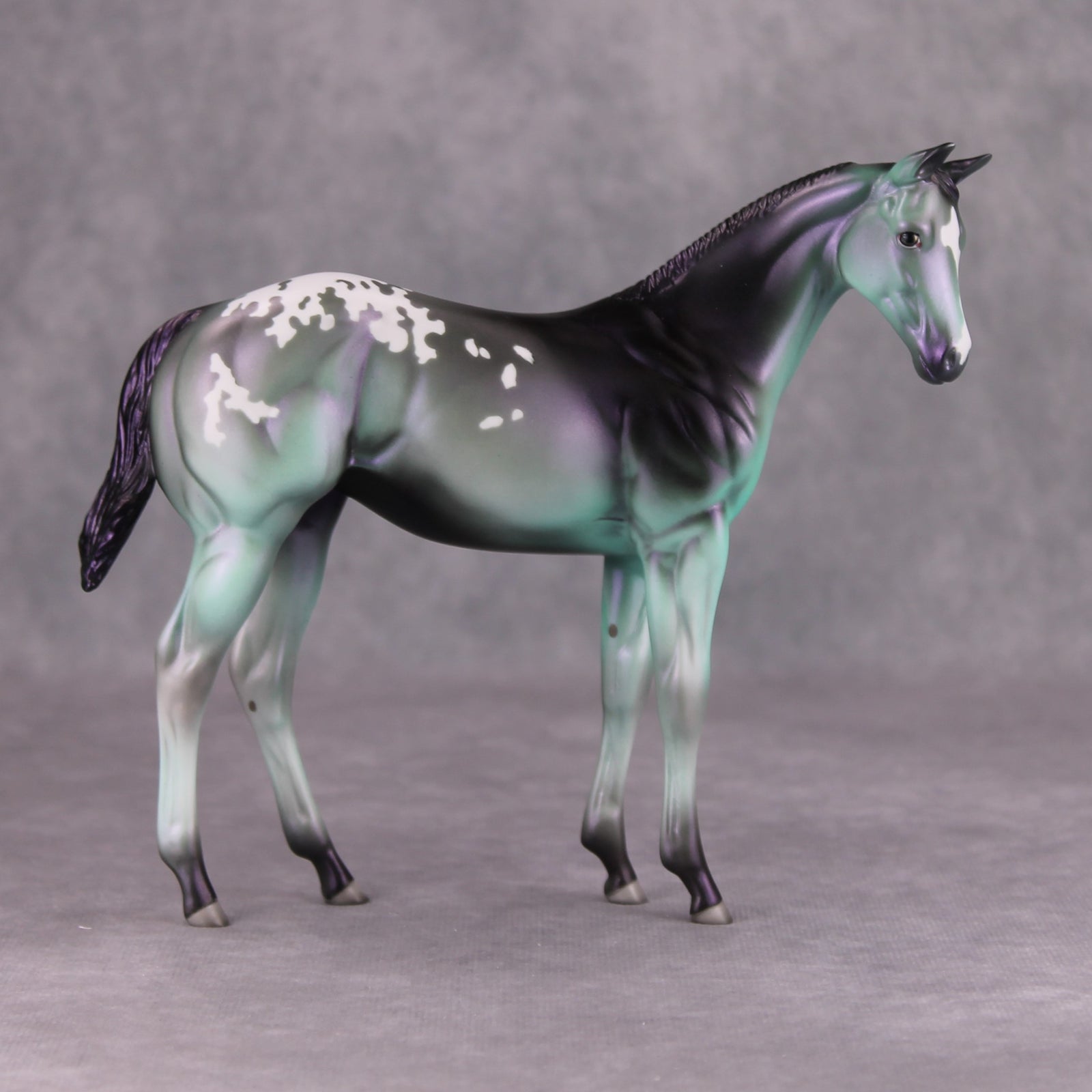 Evasion OOAK Deco Green Purple Blanket Appy Weanling By Jamie Adamson MM24