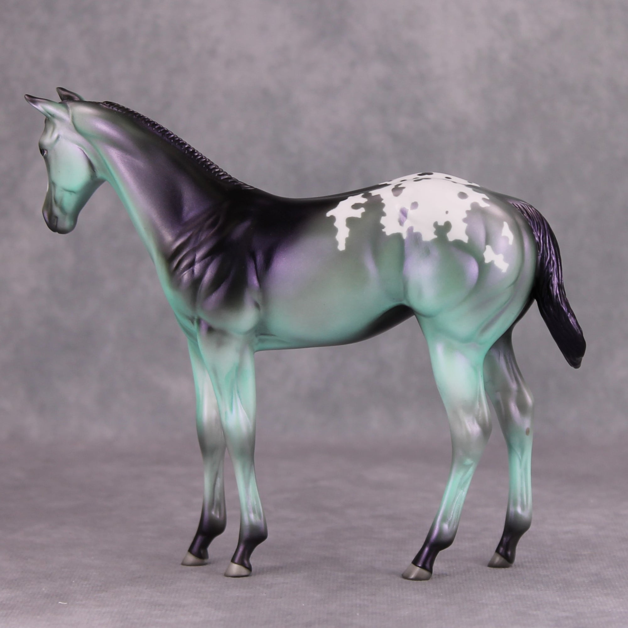 Evasion OOAK Deco Green Purple Blanket Appy Weanling By Jamie Adamson MM24