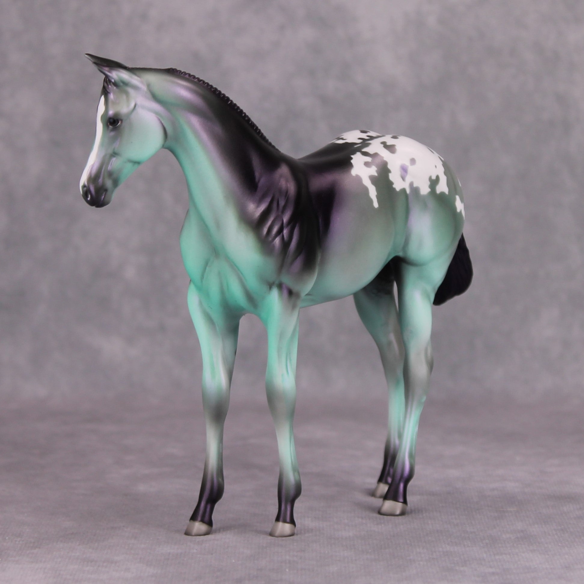 Evasion OOAK Deco Green Purple Blanket Appy Weanling By Jamie Adamson MM24