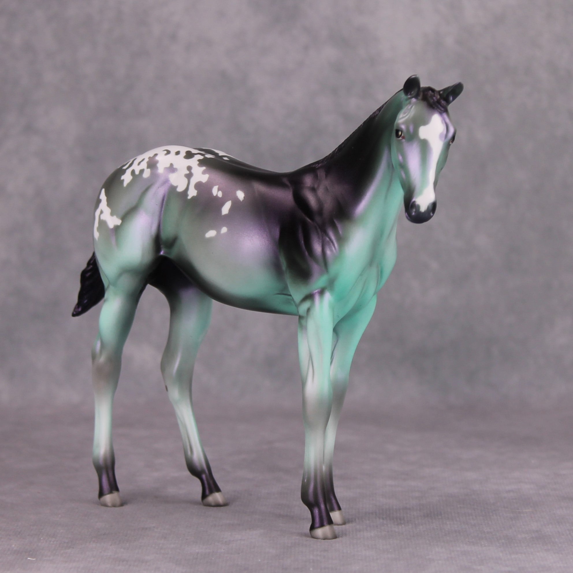 Evasion OOAK Deco Green Purple Blanket Appy Weanling By Jamie Adamson MM24