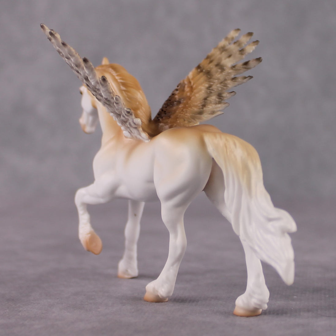 "Lucarin" Secret Surprise Chip Drop: Superb Owl Sunday OOAK Deco Custom Friesian Chip By Ashley Palmer
